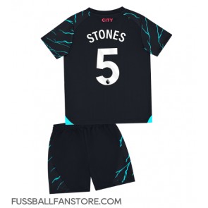 Manchester City John Stones #5 Replik 3rd trikot Kinder 2023-24 Kurzarm (+ Kurze Hosen)